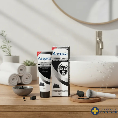 Asepxia Carbón Detox Mascarilla Purificante 30gr - Imagen 2