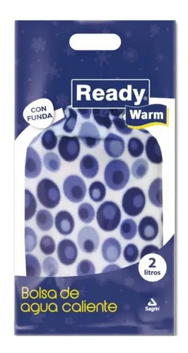 Bolsa Agua Caliente Ready Warm 2 Litros Rosca Funda Algodón