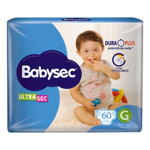 Babysec Ultra G (8.5 A 12 Kg) - X60 Grande (g) Sin Género