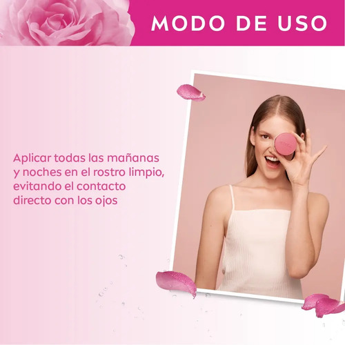 Nivea Crema Facial Hidratante En Gel Rose Care 50 Ml - Imagen 4