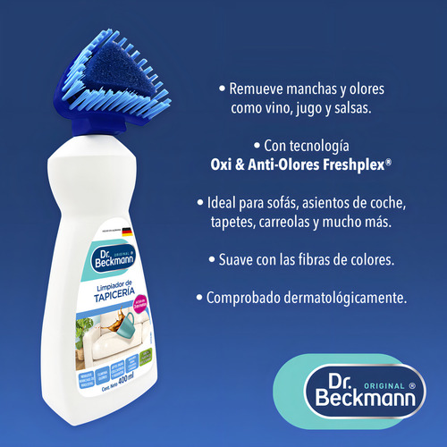 Dr. Beckmann Limpiador De Tapiceria Y Colchones 400ml - Imagen 4