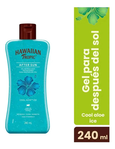 Gel Post Solar Hawaiian Tropic Cool Ice Refrescante Aloe - Imagen 4