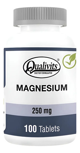 Qualivits Magnesio 250 Mg 100 Tabletas