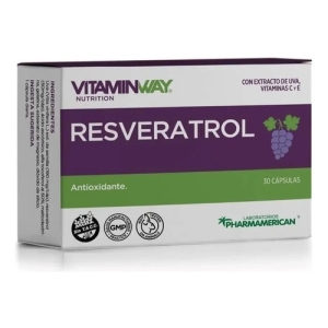 Suplemento Nutricional Resveratrol Vitamin Way 30 Cápsulas Sin Gluten Sin Sabor