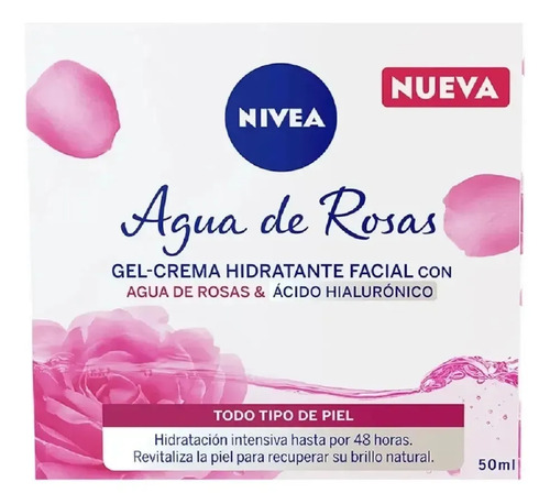 Crema Facial Hidratante En Gel Nivea Rose Care 50 Ml Momento De Aplicación Día/noche Tipo De Piel Todo Tipo De Piel - Imagen 7