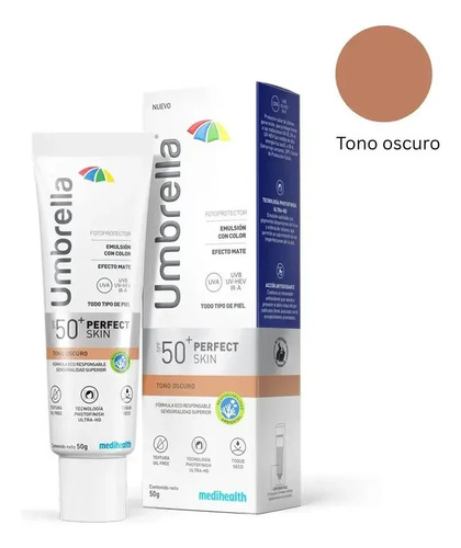 Protector Solar Umbrella Perfect Skin Fps50 Oscuro - Imagen 5