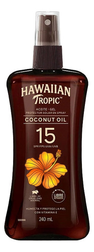 Hawaiian Tropic Aceite Bronceador Fps 15 - 240ml Spray - Imagen 2