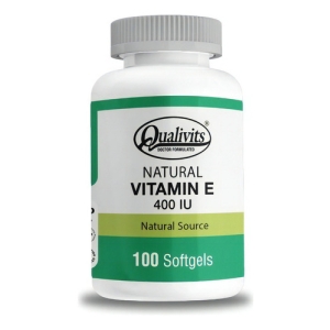Vitamina E 400 Iu Qualivits Cápsulas Blandas 100 Unidades Antioxidante Natural