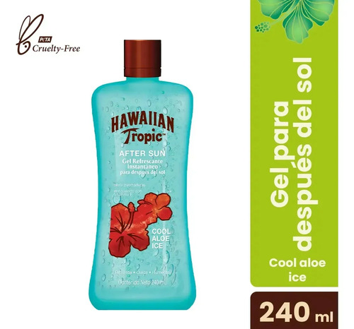 Gel Post Solar Hawaiian Tropic Cool Ice Refrescante Aloe - Imagen 9
