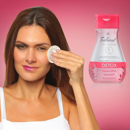 Teatrical Agua Micelar Detox Con Células Madre 600 Ml - Imagen 4