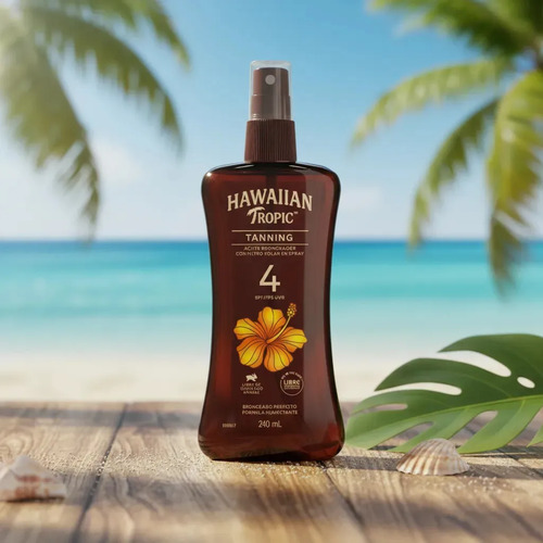 Bronceador Hawaiian Tropic Tanning 4 Fps Spray 240 Ml - Imagen 9