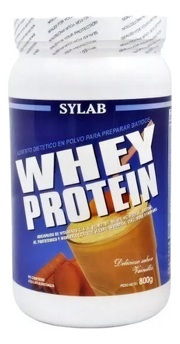 Whey Protein Sylab 800g Vainilla Polvo Deportiva Con Lactosa - Imagen 2