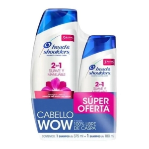 Shampoo Head & Shoulders 375ml 2en1 + Shampoo 180 Ml
