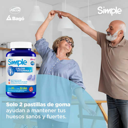 Suplemento En Gomitas Simple Sabor Frutos Rojos De 60 Un - Imagen 4