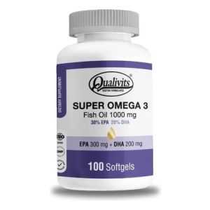 Super Omega 3 Qualivits 1000mg 100 Cáps Concentrado Epa Dha Natural