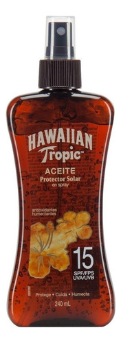 Hawaiian Tropic Aceite Bronceador Fps 15 - 240ml Spray