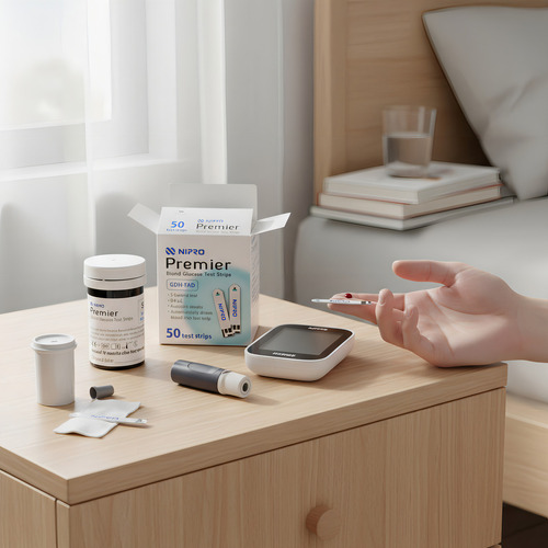 Tiras Reactivas Glucosa Nipro Premier Con Bluetooth E Indicadores Blanco - Imagen 5