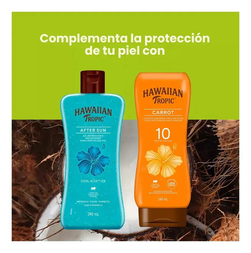 Gel Post Solar Hawaiian Tropic Cool Ice Refrescante Aloe - Imagen 6