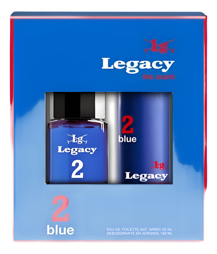 Legacy Blue 2 Eau De Toilette 50ml + Deo Spray 150ml