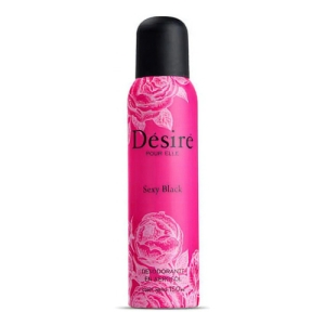 Desodorante Aerosol Desire Sexy Black 150ml Fragancia Y Protección