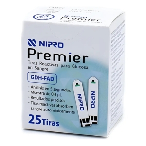 Tiras Reactivas Para Glucosa Nipro Premier X 25