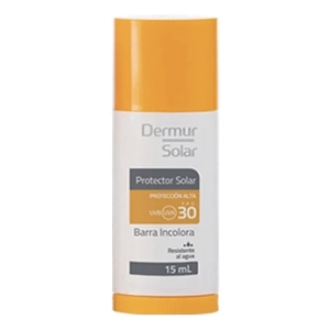 Protector Solar Dermur Solar Barra Incolora 15 Ml. -