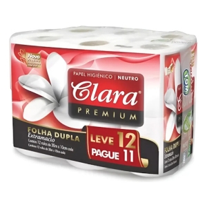 Papel Higiénico Clara (12uds) Línea Premiun