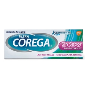 Adhesivo Dental Corega Ultra Crema Sin Sabor 20 Grs*-
