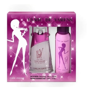 Set 2 Piezas Ulric De Varens Chic-issime Eau De Parfum Mujer 75 Ml Francia