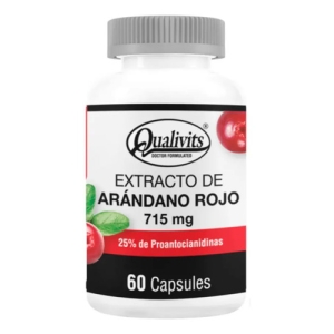 Extracto De Arándano Rojo 60 Cápsulas - Qualivits Sabor Natural