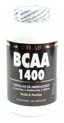 Aminoacido Ramificado Bcaa 1400 Sylab 180 Tab Recuperador Sabor Sin Sabor