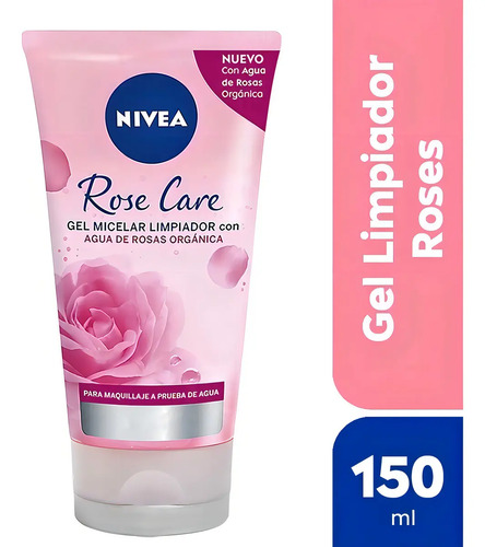 Gel Limpiador Micelar Nivea Rose Care 150 Ml - Imagen 2