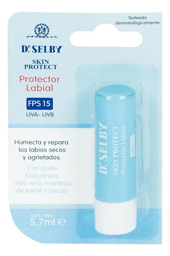 Protector Labial Dr. Selby Con Ácido Hialurónico Y Fps 15 Todo Tipo De Piel