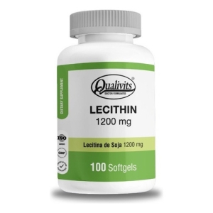 Qualivits Lecithin 1200mg 100 Cápsulas Blandas Sabor Natural Sin Sabor