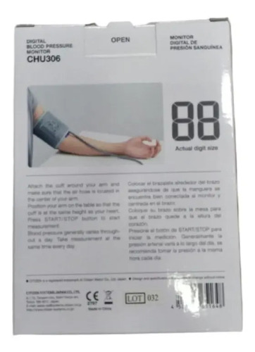 Aparato De Presión Citizen Chu 306 Digital - Imagen 4