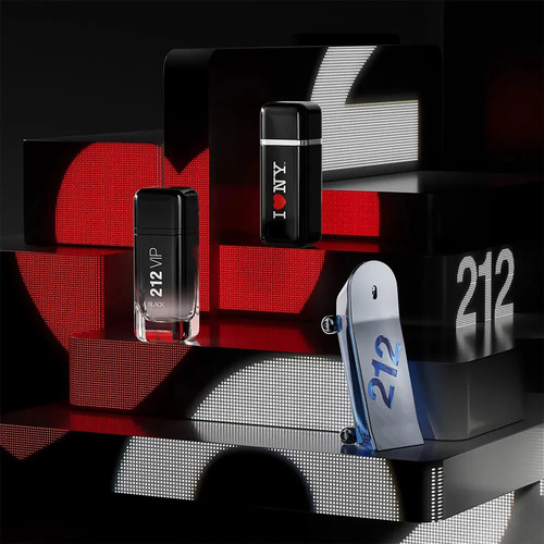 Perfume Carolina Herrera 212 Vip Men Black I Love Ny Edp 100ml Limited Edition Eau De Parfum Masculino Para Hombre - Imagen 5