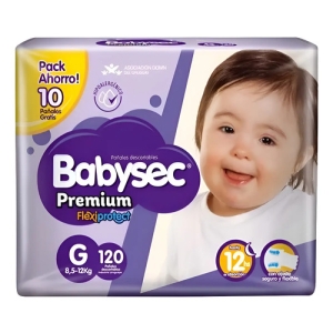 Babysec Premium Talle G 120 Unidades