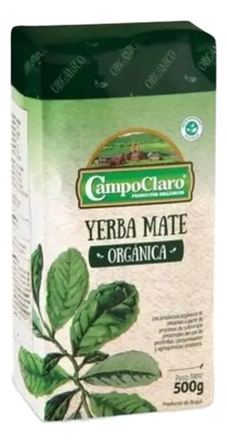 Yerba Mate Organica Campo Claro 500g Tradicional