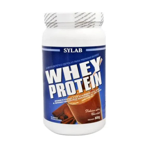 Proteína Sylab Whey Protein Chocolate 800g Suplemento Nutricional