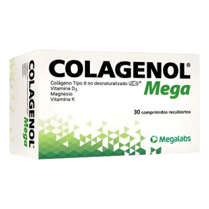 Suplemento En Comprimidos Megalabs Colágeno Tipo Ii Colágeno De 30 Un Sin Sabor