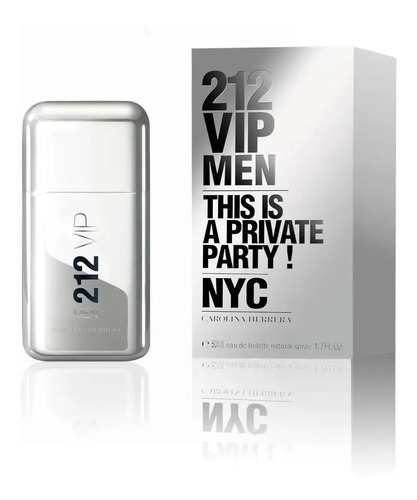 Perfume Carolina Herrera 212 Vip Men 50ml Original Oferta