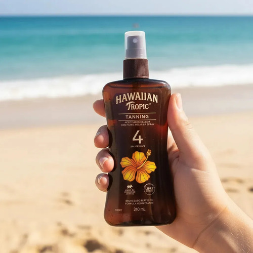 Bronceador Hawaiian Tropic Tanning 4 Fps Spray 240 Ml - Imagen 11