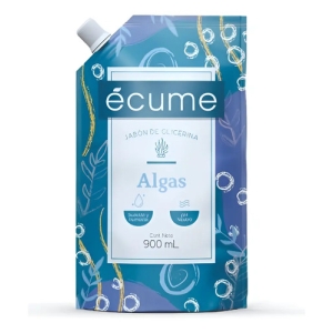 Jabón Líquido De Glicerina Ecume Algas Repuesto 900 Ml