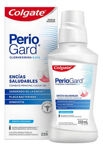 Enjuague Bucal Colgate Periogard Menta Original Sin Alcohol 250ml