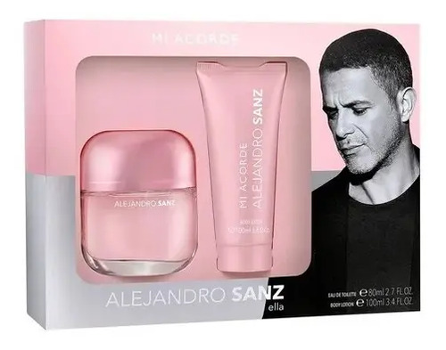 Pack Perfume Alejandro Sanz Mi Acorde For Woman 80 Ml + Body