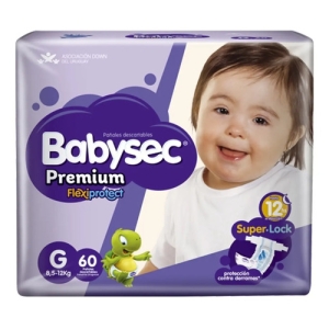 Babysec Premium Talle G X 60 Unidades