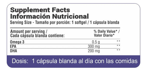 Super Omega 3 Fish Oil Qualivits 60 Cápsulas Sabor Sin Sabor Natural - Imagen 5