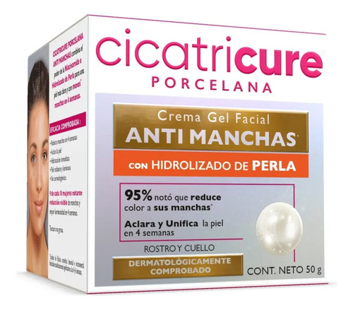 Cicatricure Porcelana Crema Gel Facial Antimanchas 50 Gr - Imagen 5