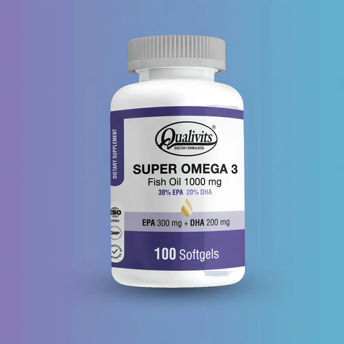 Super Omega 3 Fish Oil Qualivits 60 Cápsulas Sabor Sin Sabor Natural - Imagen 6