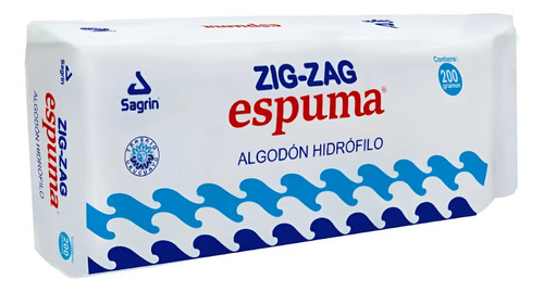Zigzag Algodon Espuma Sagrin 200g